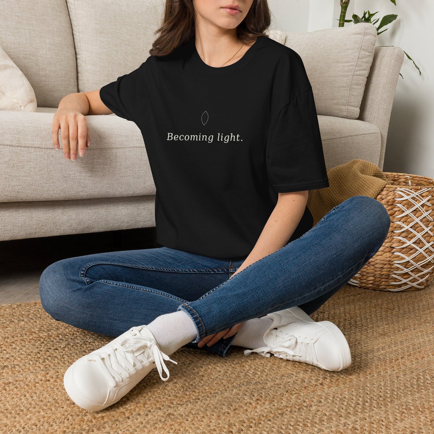 Becoming Light T-Shirt — Minimal Inspirational Tee